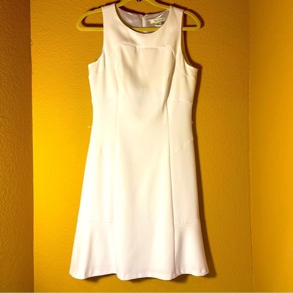 WHBM Iconic Sleeveless White A-Line Dress and Belt Size 6 - Picture 16 of 16